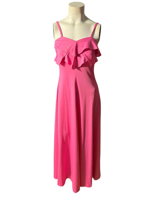 Vintage pink 70's maxi dress Jody T S
