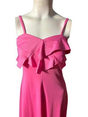 Vintage pink 70's maxi dress Jody T S