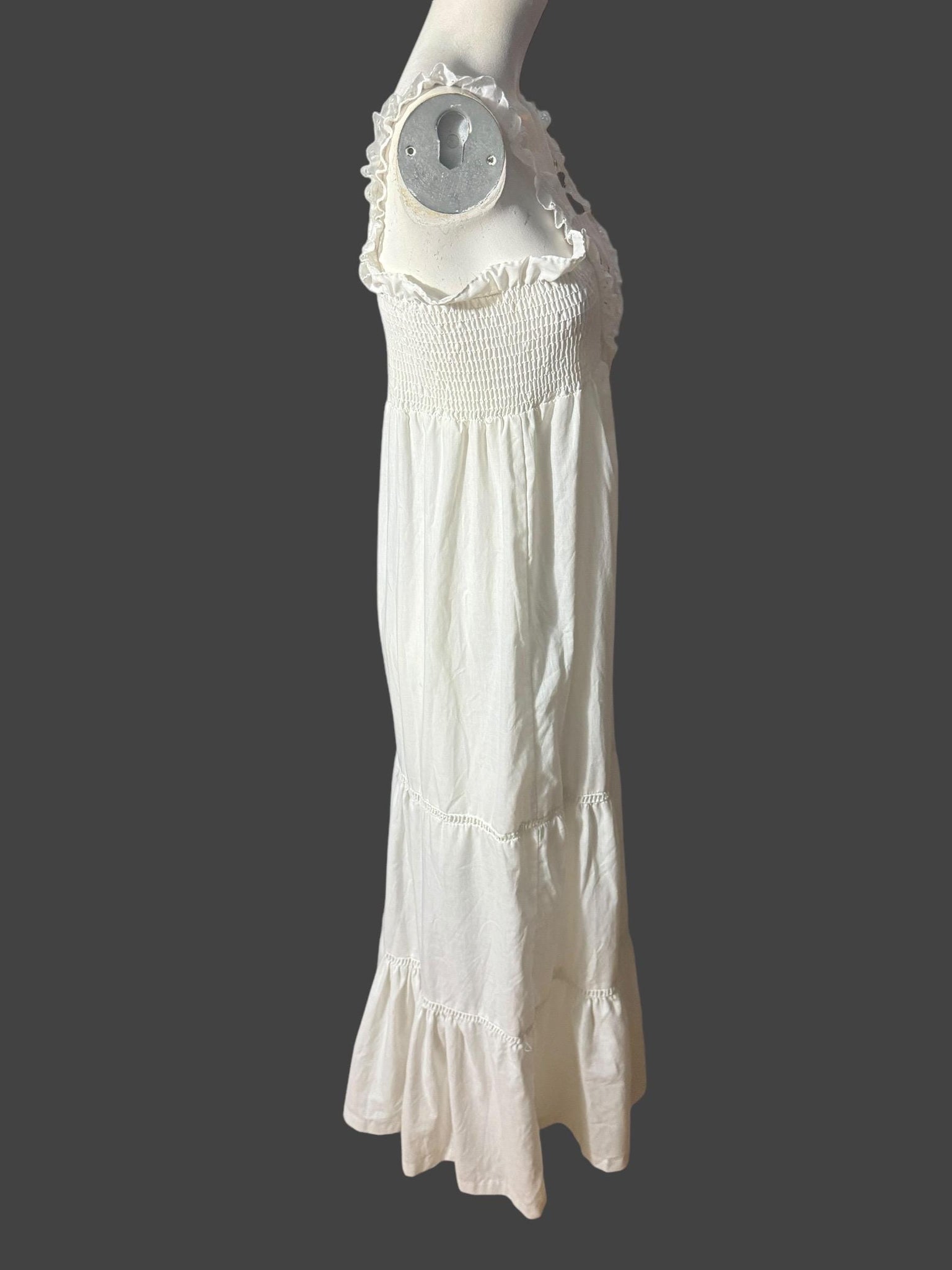 Vintage Young Edwardian by Arpeja white sun dress M