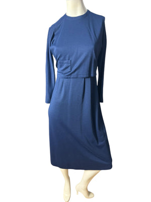 Vintage 80's blue dress M Pedestal