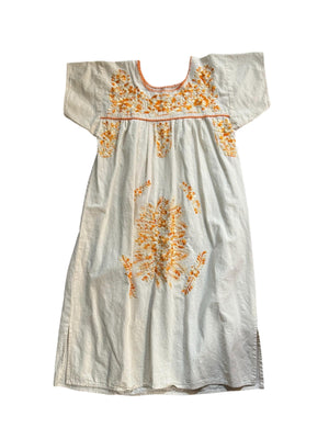 Vintage Mexican embroidered dress M