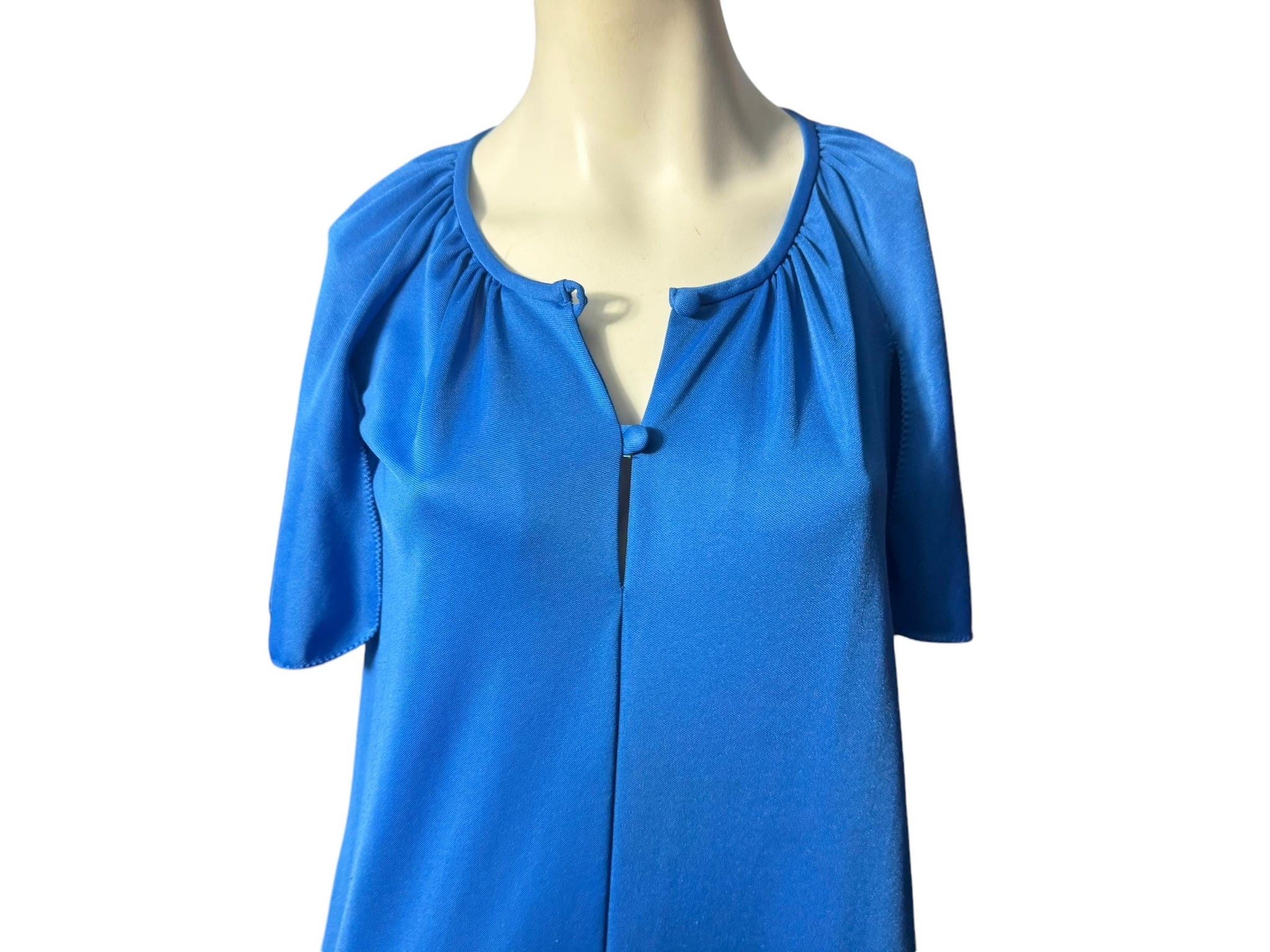 Vintage 70's blue lounge dress S Vanity Fair