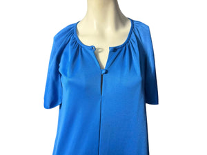 Vintage 70's blue lounge dress S Vanity Fair