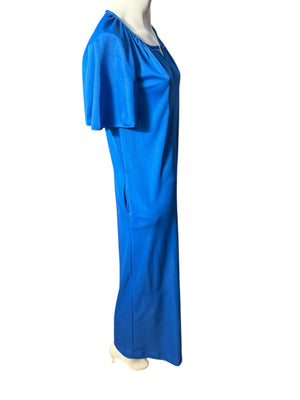 Vintage 70's blue lounge dress S Vanity Fair
