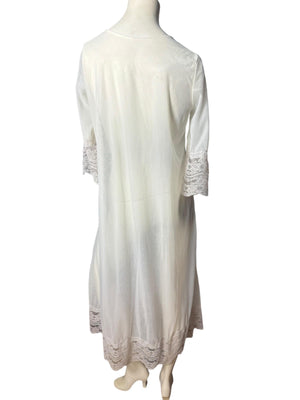 Vintage 60's long sheer chiffon robe M