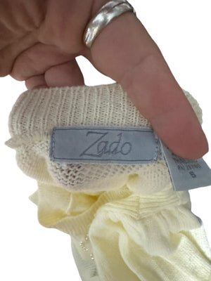 Vintage 80's off white pearl sweater M Zado