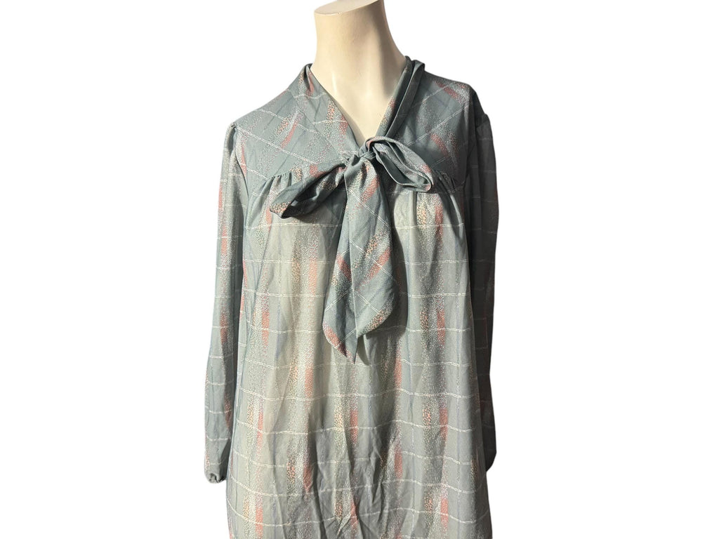 Vintage 70's gray XXL dress Lady Jennifer sz 20