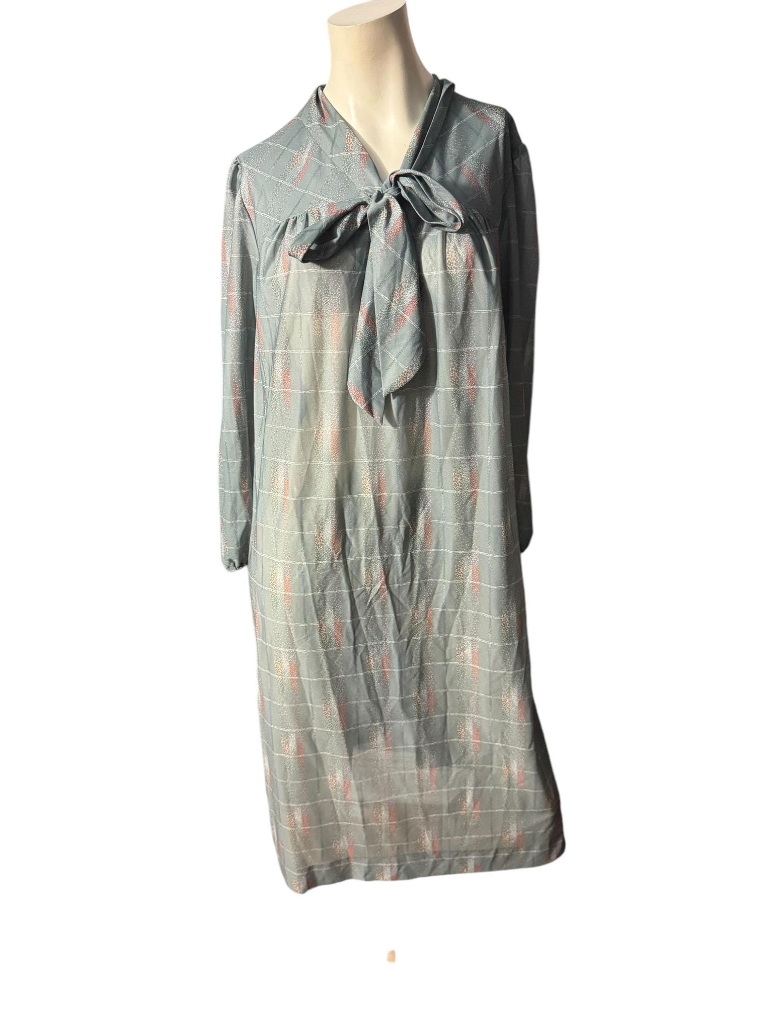 Vintage 70's gray XXL dress Lady Jennifer sz 20