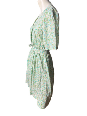 Vintage cotton handmade full circle day dress M