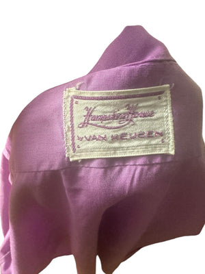 Vintage 70's purple men's dress shirt M 20