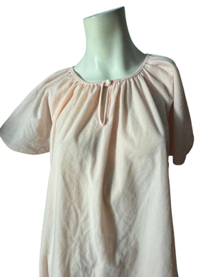 Vintage pink deadstock Sears 80's nightgown one size