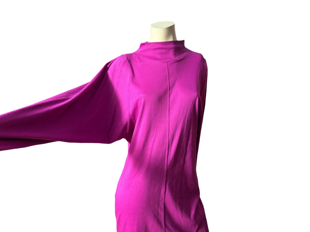 Vintage pink 80's shirt dress S