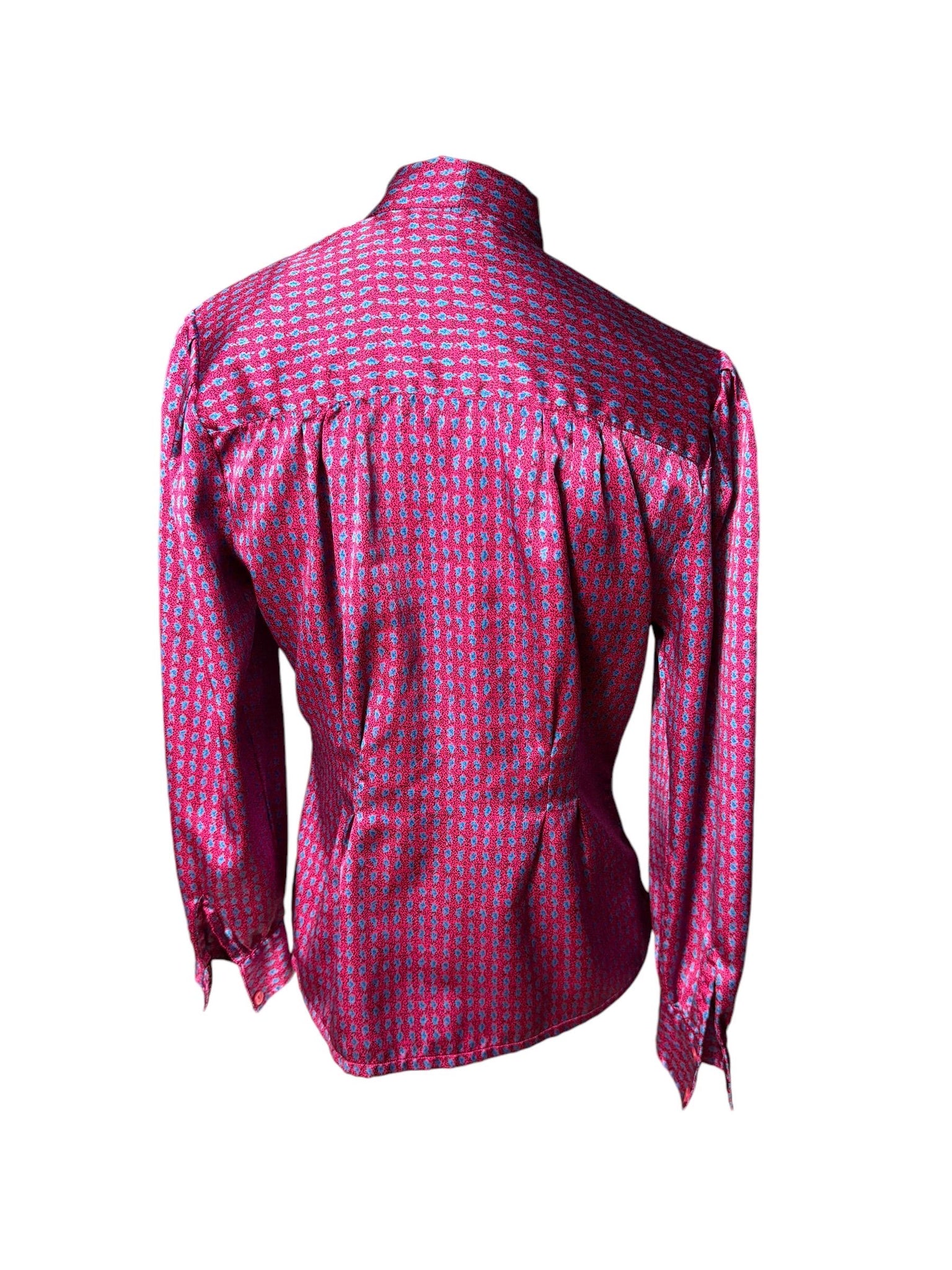 Vintage 80's bow blouse 10 Oscar de la renta