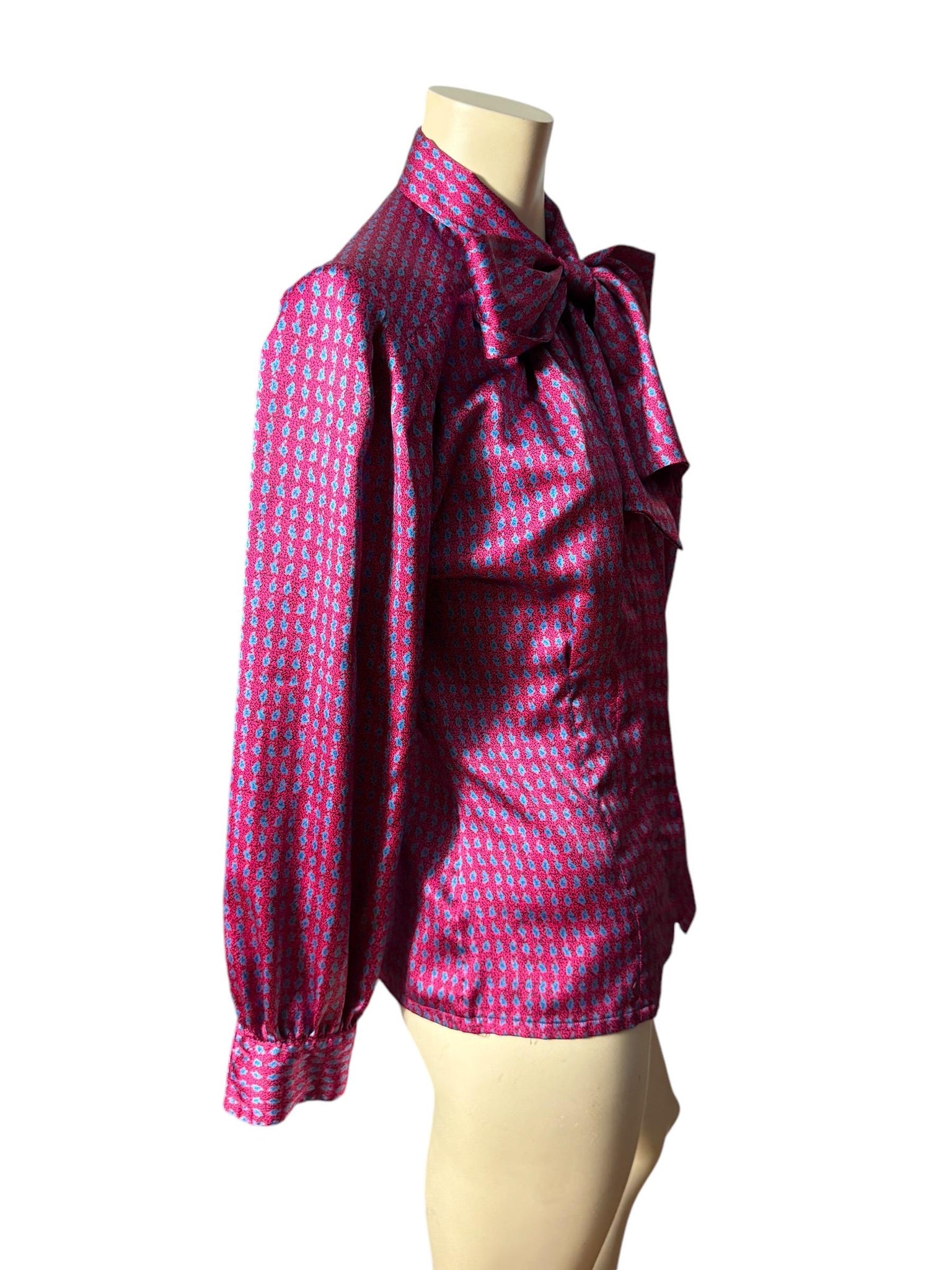 Vintage 80's bow blouse 10 Oscar de la renta