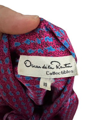 Vintage 80's bow blouse 10 Oscar de la renta