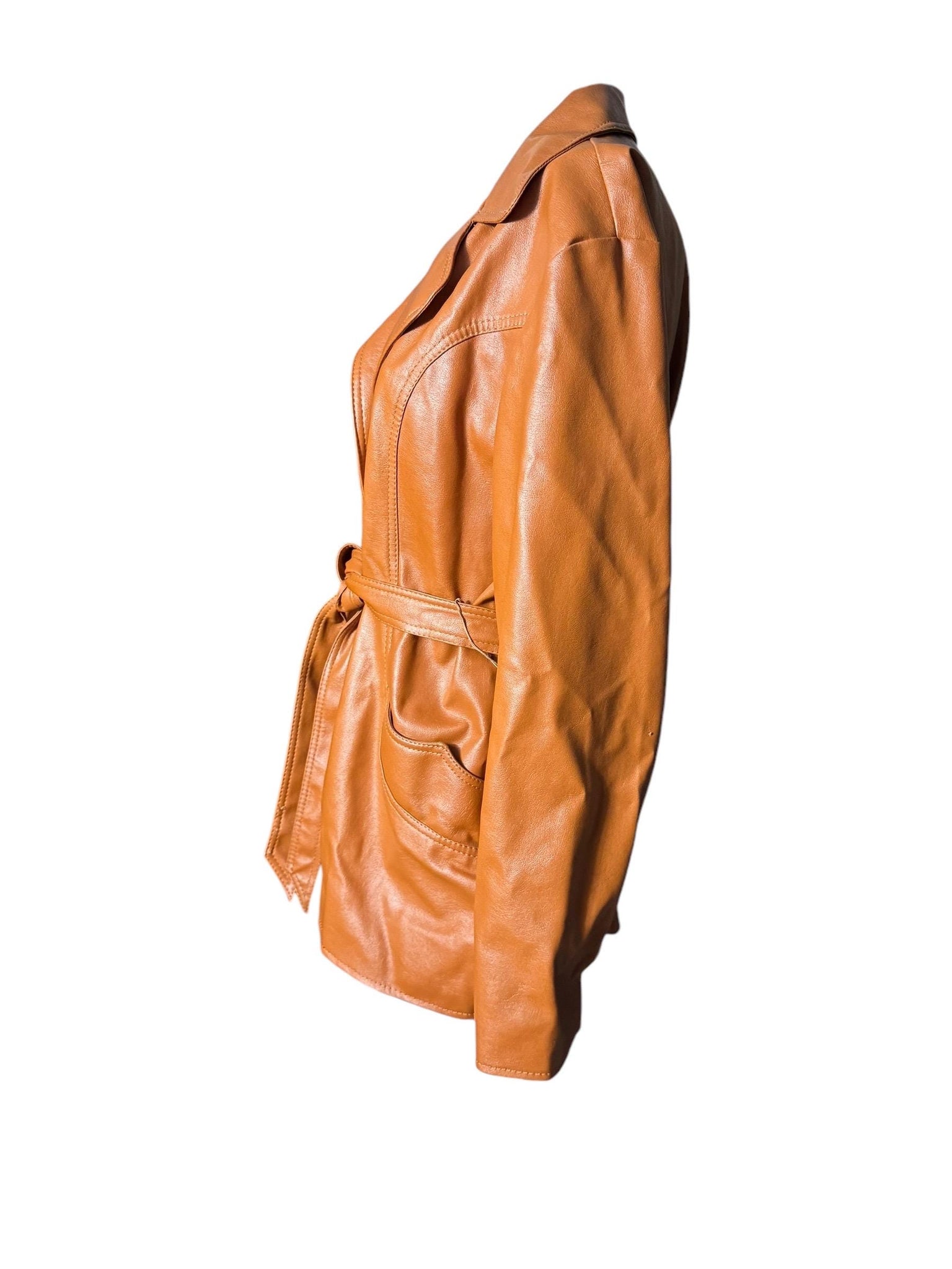 Vintage 70's faux leather jacket 20 Fingerhut L