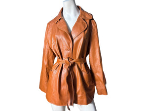 Vintage 70's faux leather jacket 20 Fingerhut L