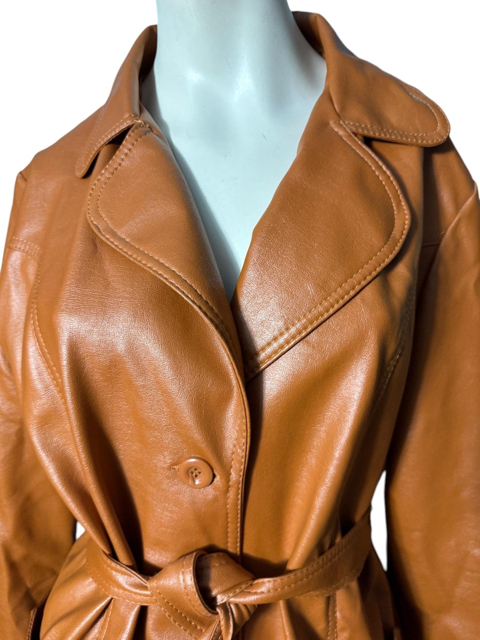 Vintage 70's faux leather jacket 20 Fingerhut L