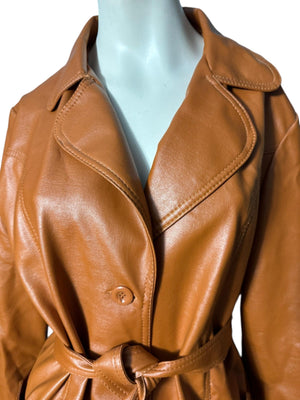 Vintage 70's faux leather jacket 20 Fingerhut L