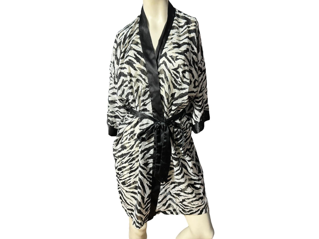 Vintage zebra short robe M Inner Most