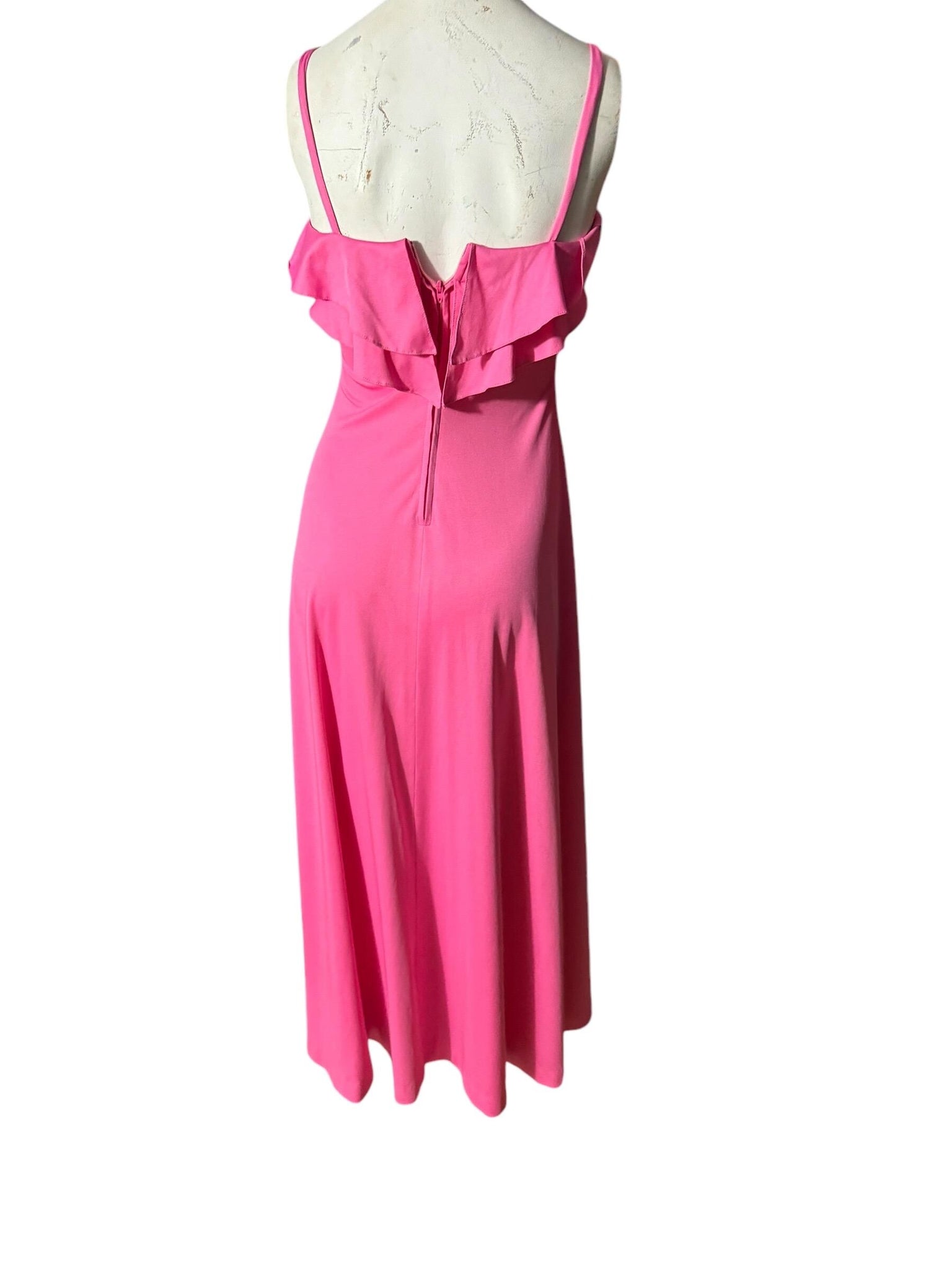 Vintage pink 70's maxi dress Jody T S