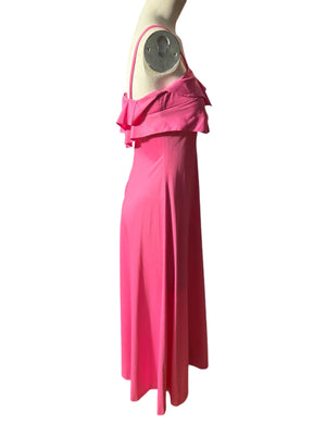 Vintage pink 70's maxi dress Jody T S