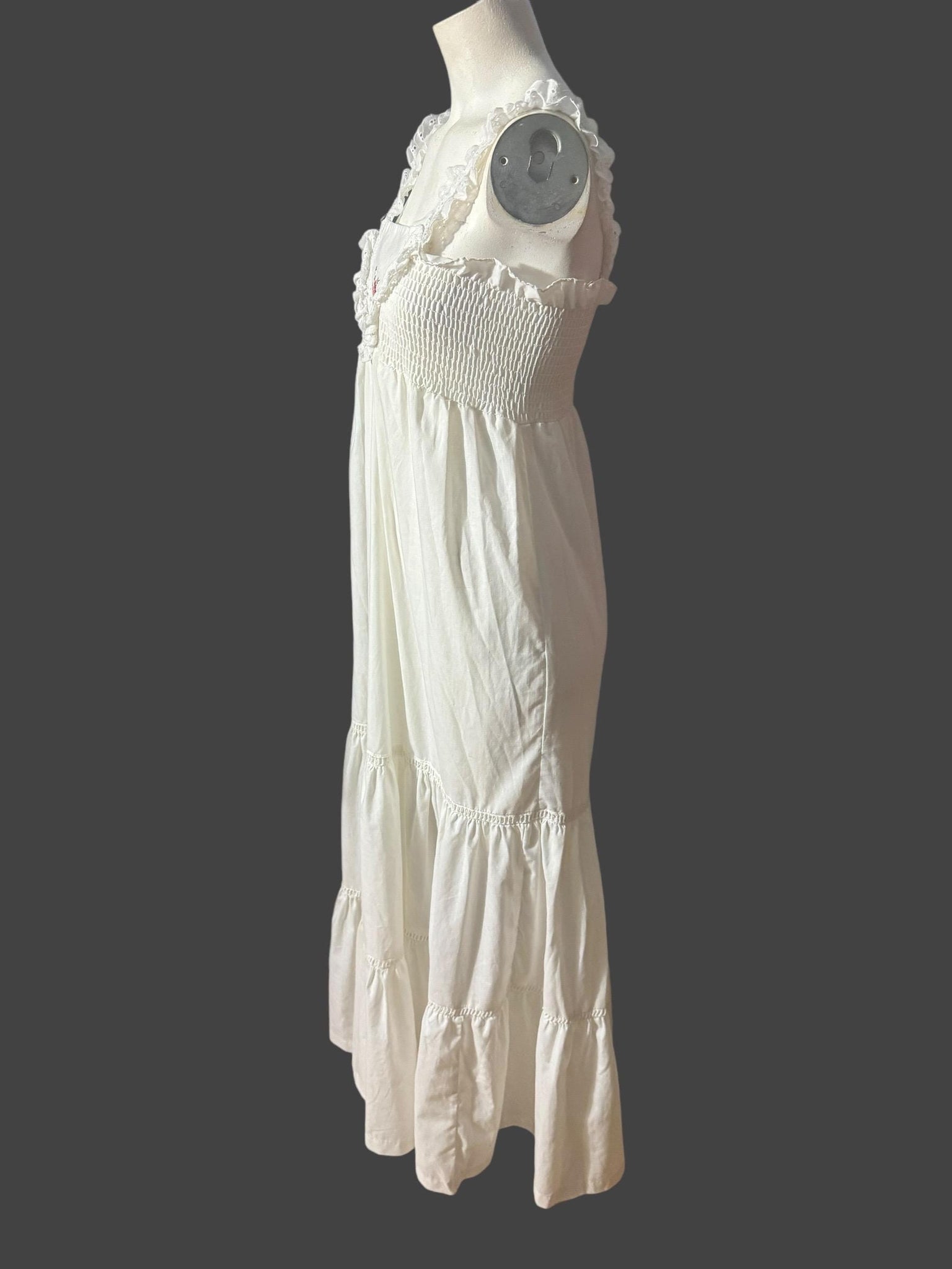 Vintage Young Edwardian by Arpeja white sun dress M