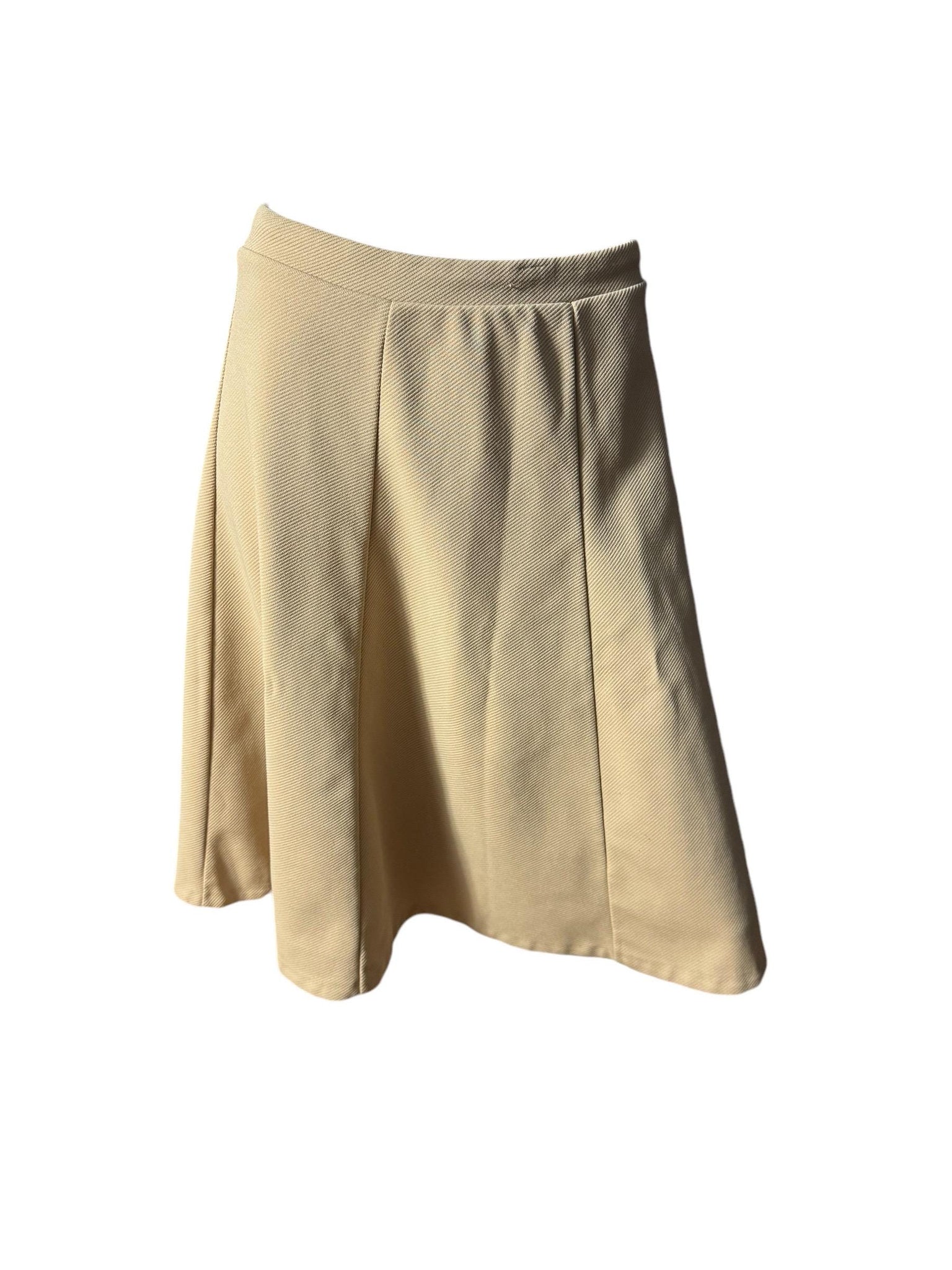 Vintage 70's tan skirt & top set M