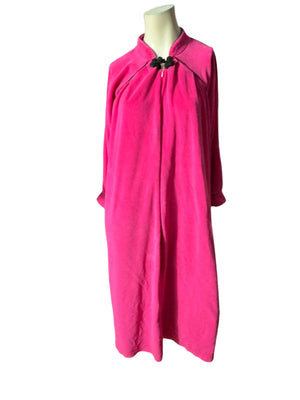 Vintage hot pink lounge robe L Xl