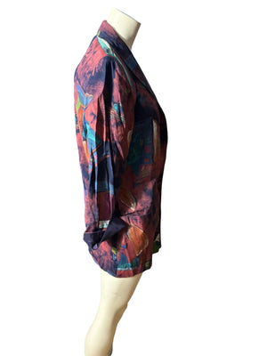 Vintage 80's rayon women's blazer M Kensington Square
