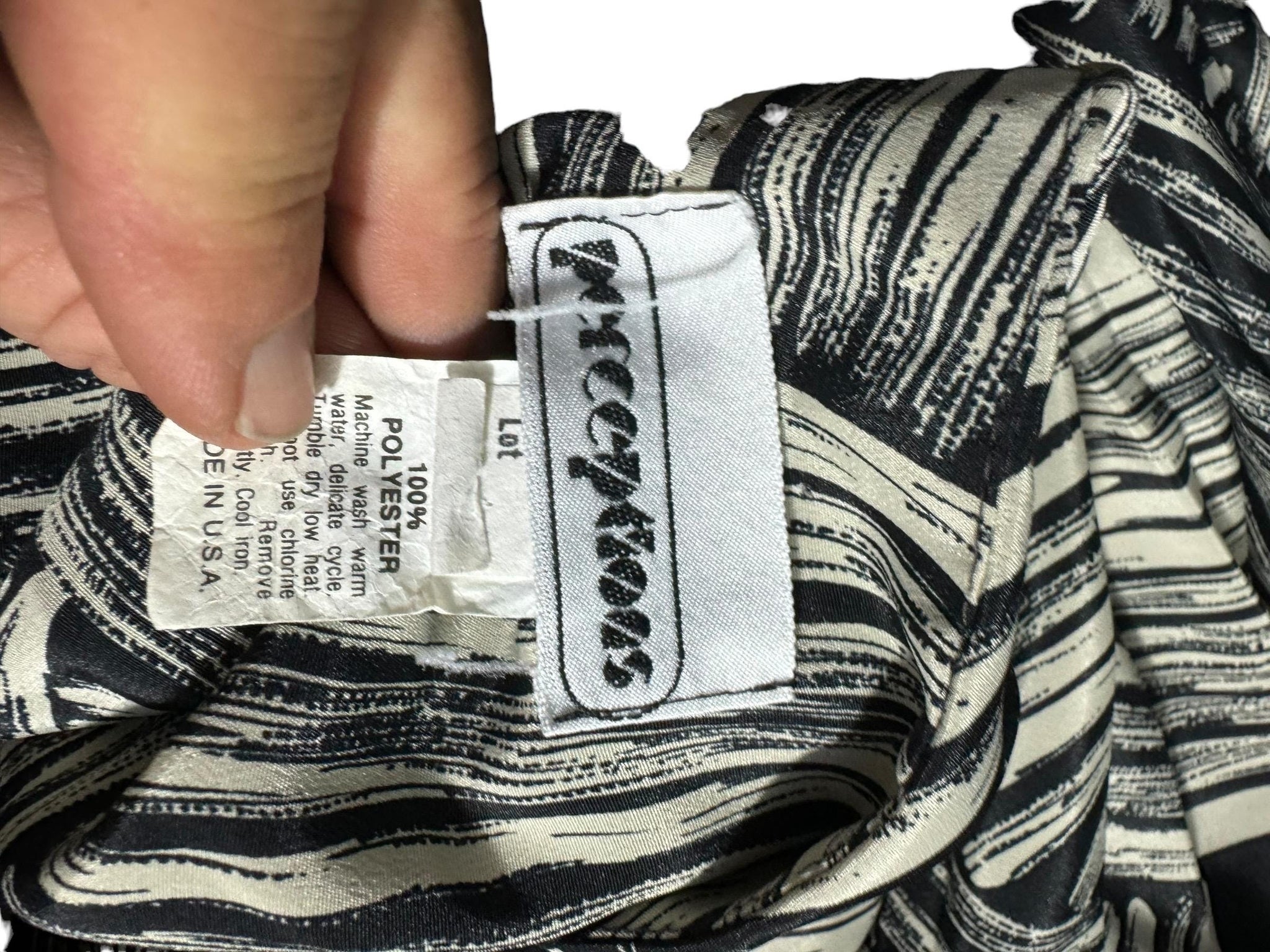 Vintage 80’s dress drop waist Perceptions M