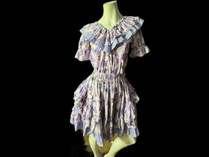 Vintage purple butterfly square dance set M Rhythm Creations
