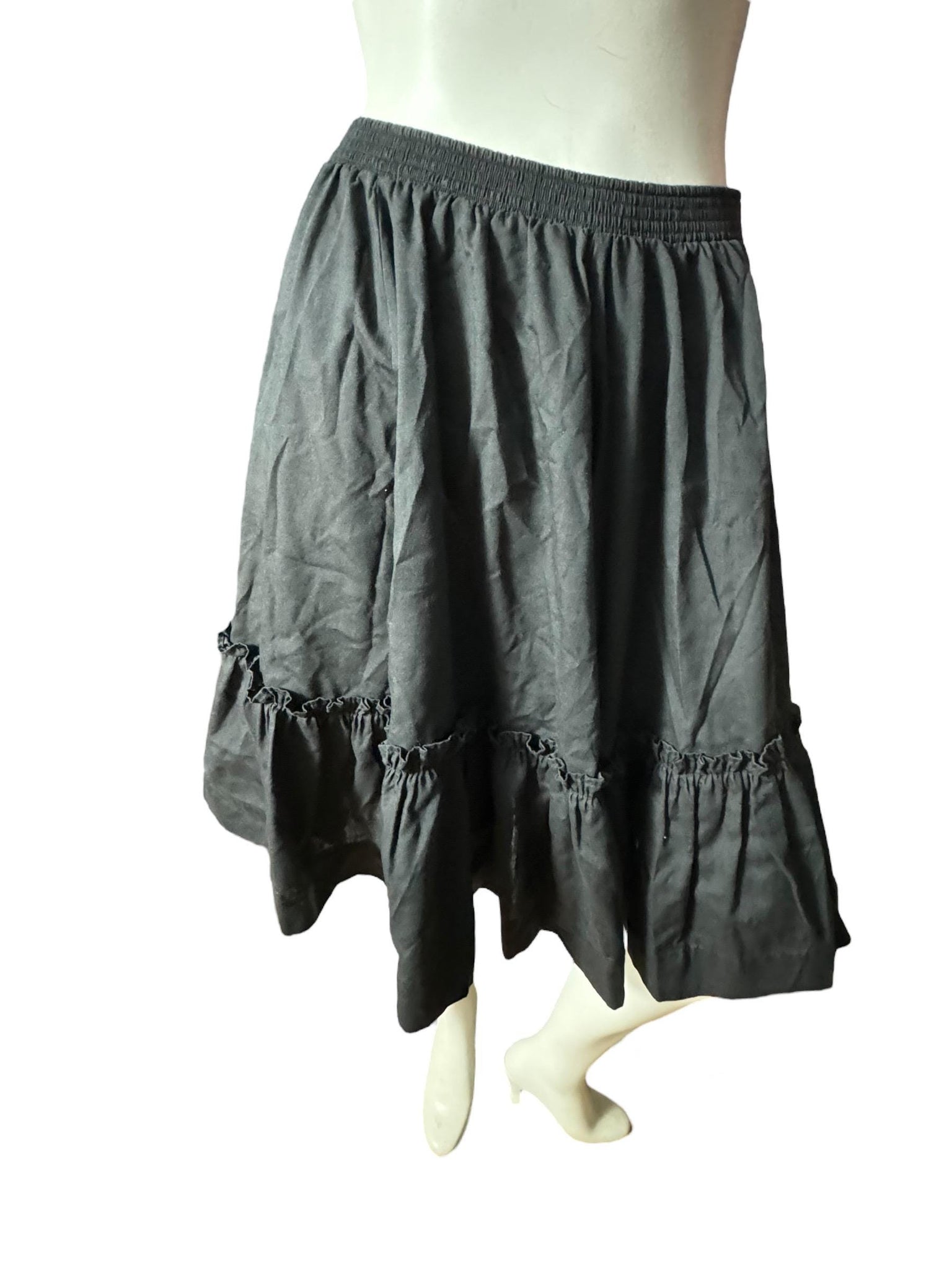 Vintage black Rockmount petticoat skirt 28/30