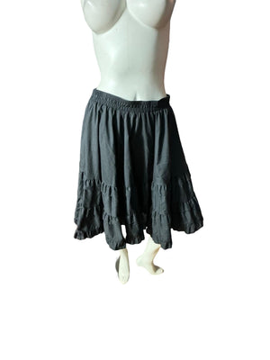 Vintage black petticoat square dance skirt L 30-32"