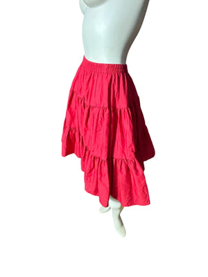 Vintage Malco Modes red petticoat skirt S