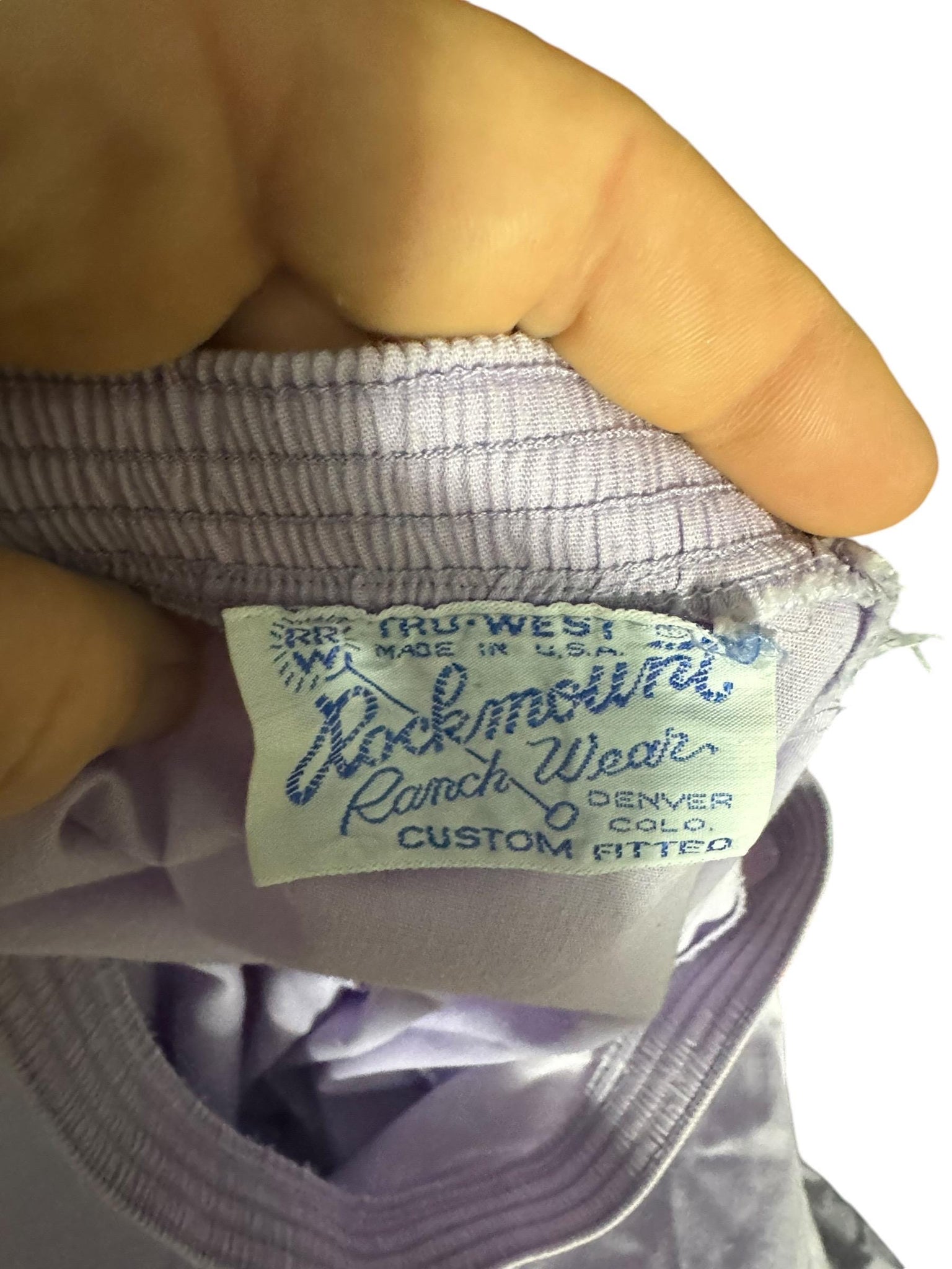 Vintage purple Rockmount full circle skirt L Xl
