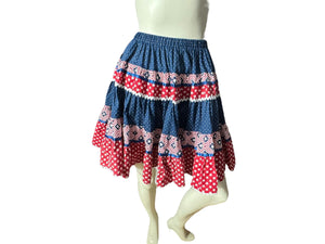 Vintage American square dance skirt S