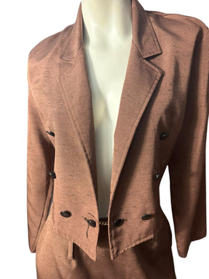 Vintage 80's suit jacket w/ skirt M Cristina