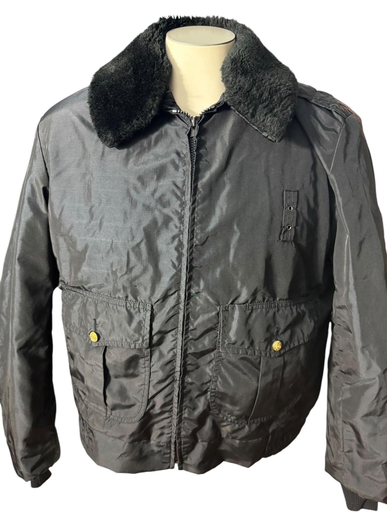 Vintage men's black puffer coat 42 Blaster