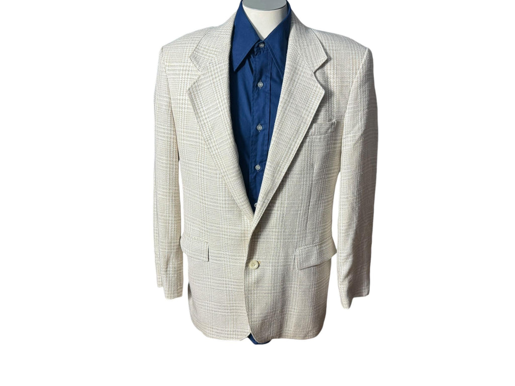 Vintage 80's Levi's tan plaid suit jacket 40 R