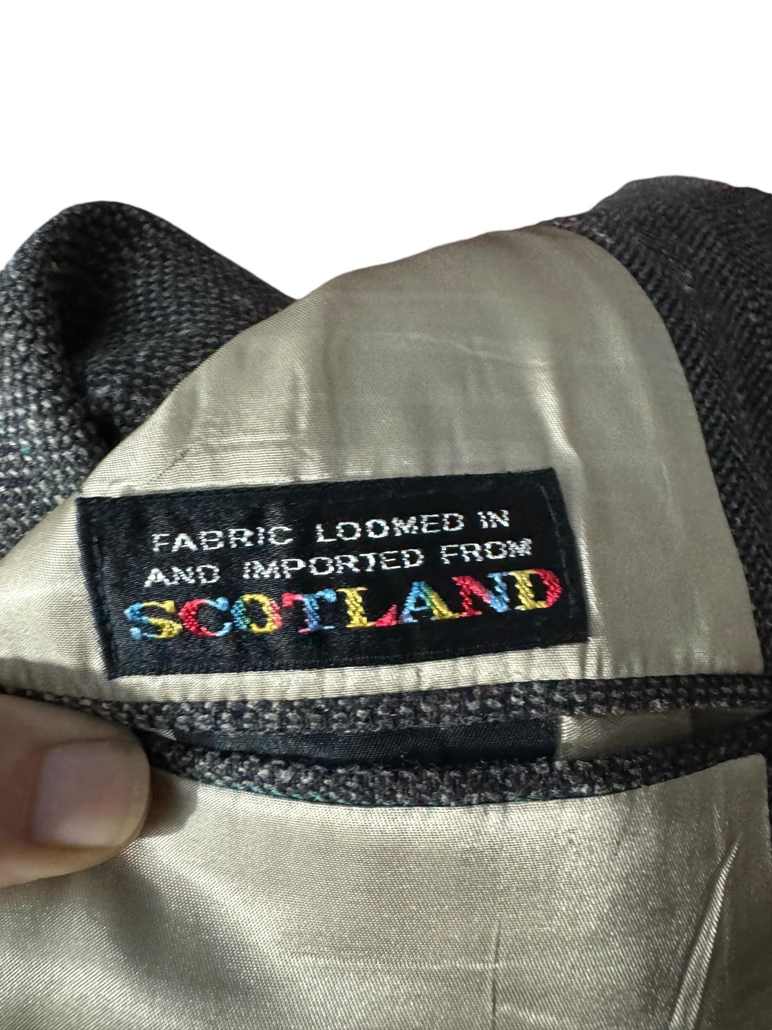 Vintage men's suit jacket 40 Scottish loomed