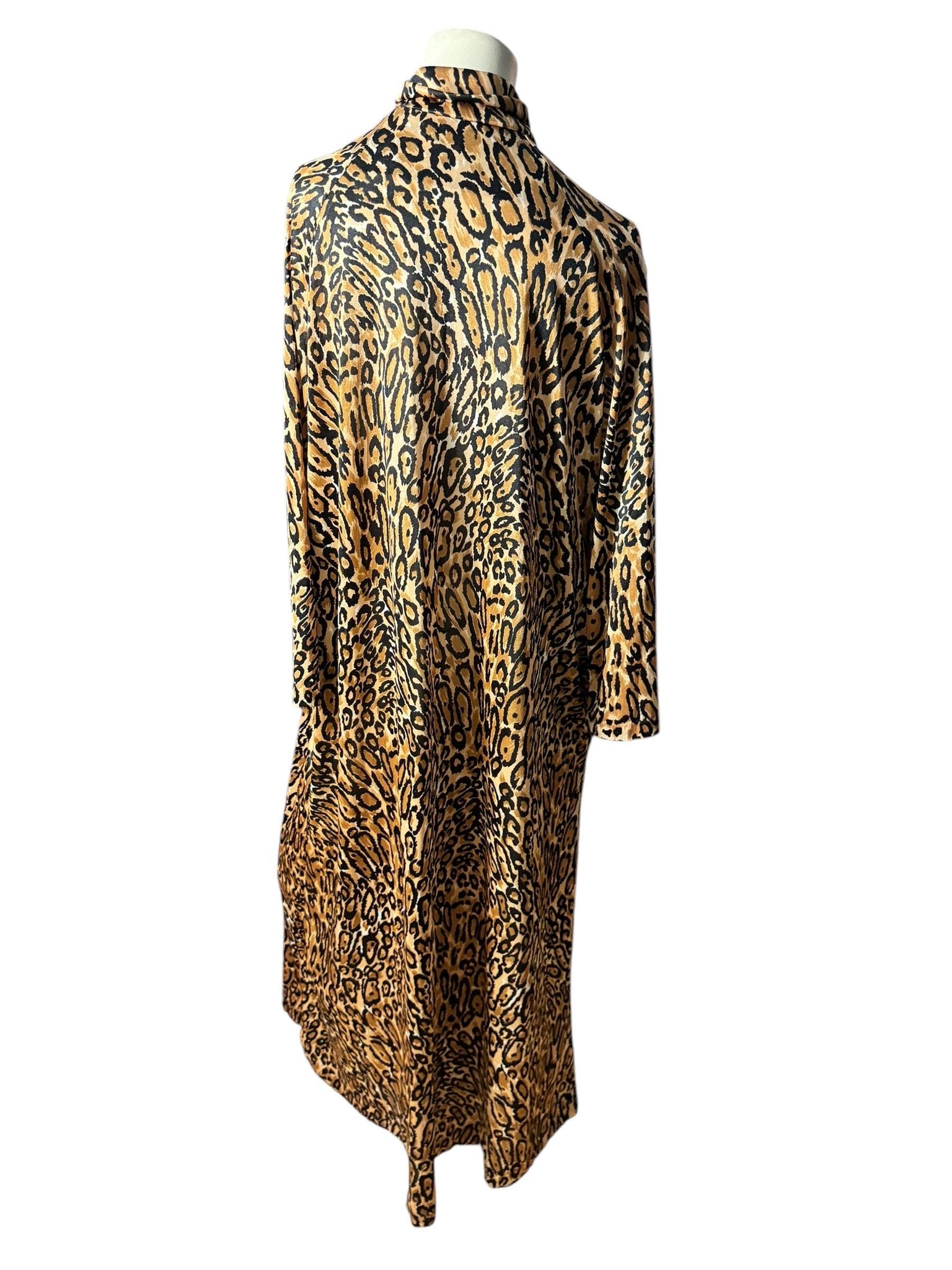 Vintage leopard lounge dress L lingerie