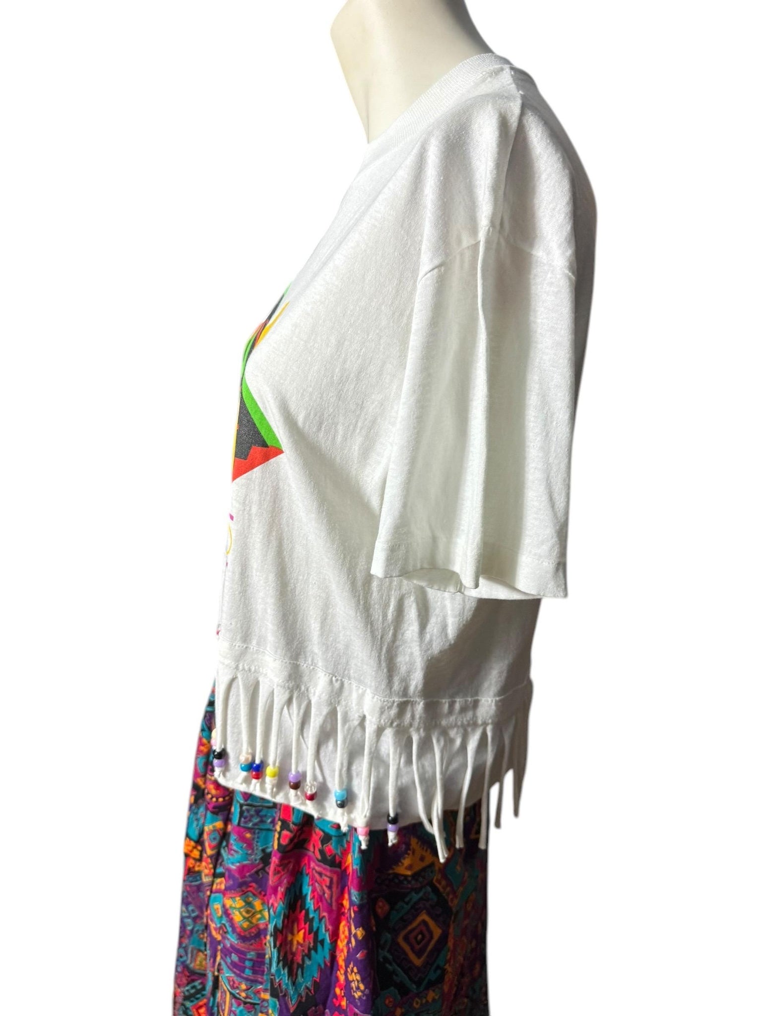 Vintage San Antonio 80's fringe t-shirt L