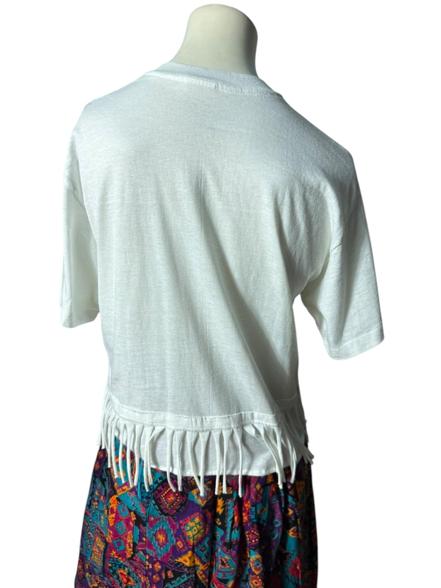 Vintage San Antonio 80's fringe t-shirt L
