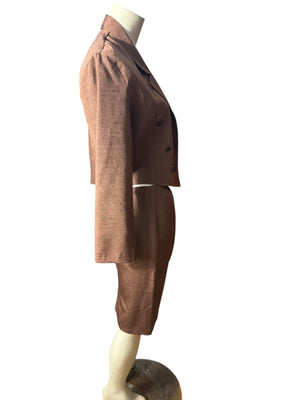 Vintage 80's suit jacket w/ skirt M Cristina