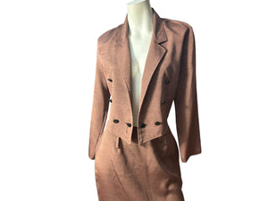 Vintage 80's suit jacket w/ skirt M Cristina