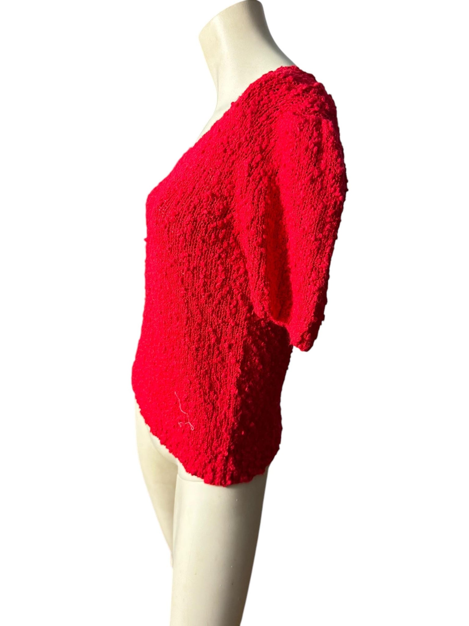 Vintage 80’s red sweater L Crystal