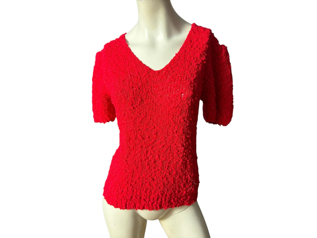 Vintage 80’s red sweater L Crystal