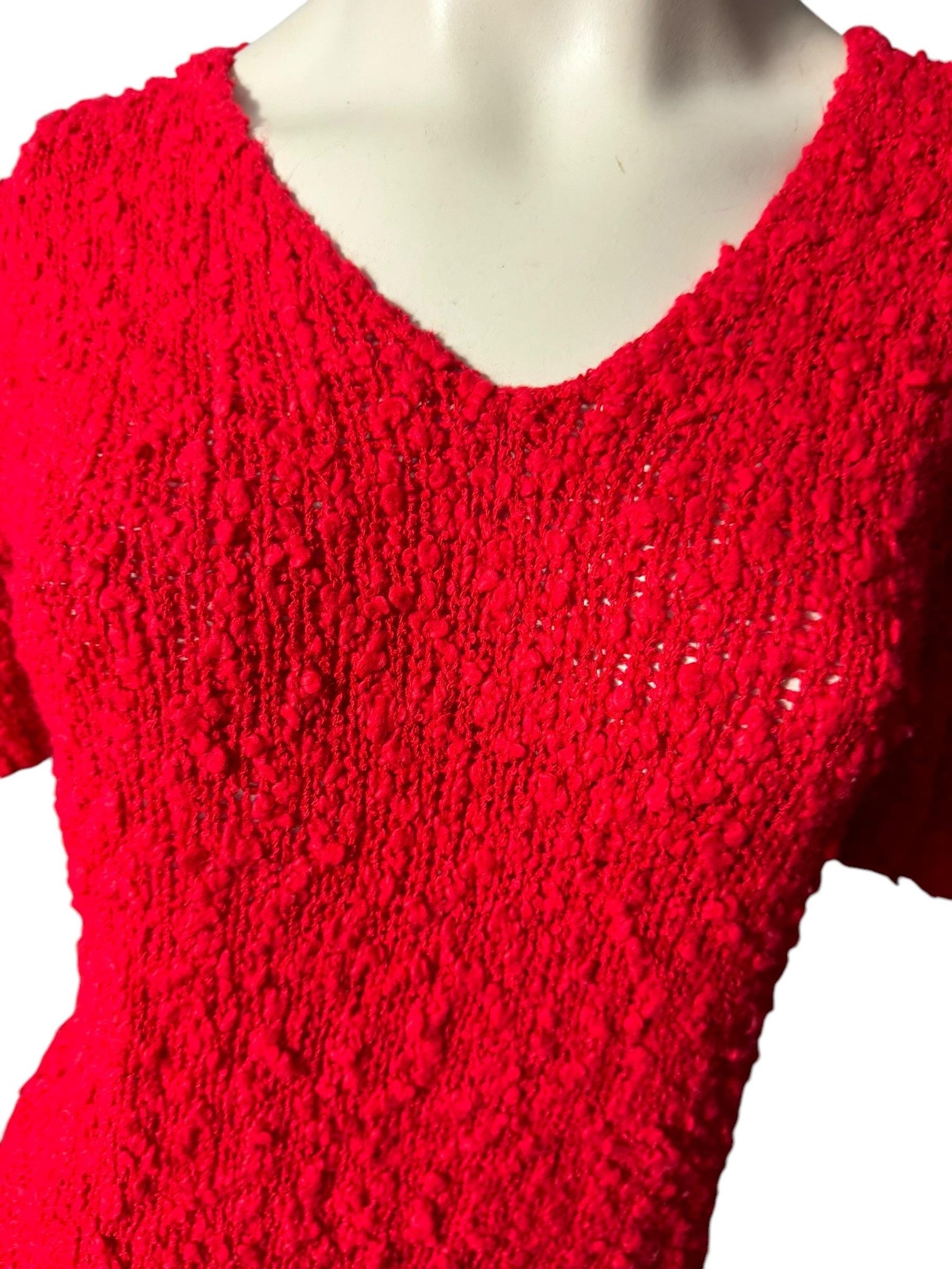 Vintage 80’s red sweater L Crystal