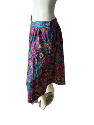 Vintage 80’s Aztec print skirt L
